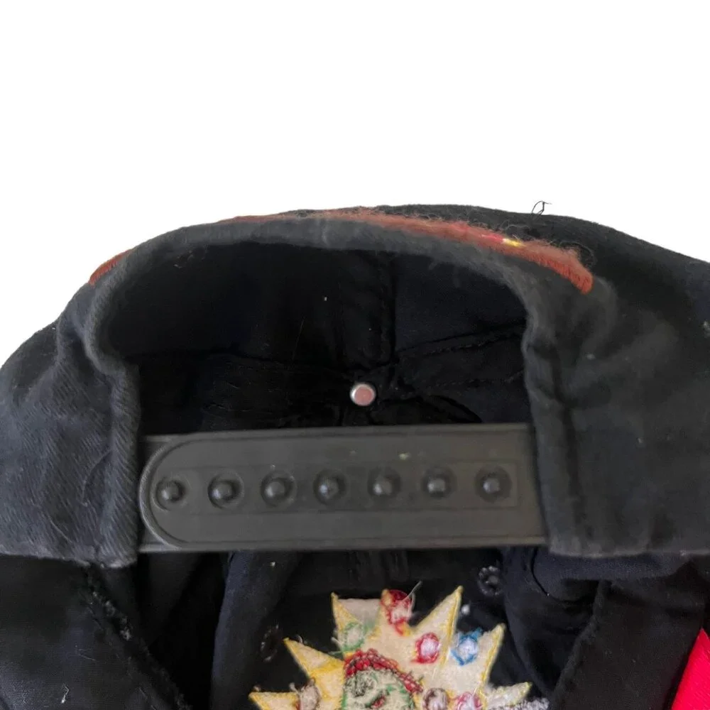 M&M's Minis Baseball Cap Kids‎ OSFA Black Red 1997 Vintage Snapback Hat
